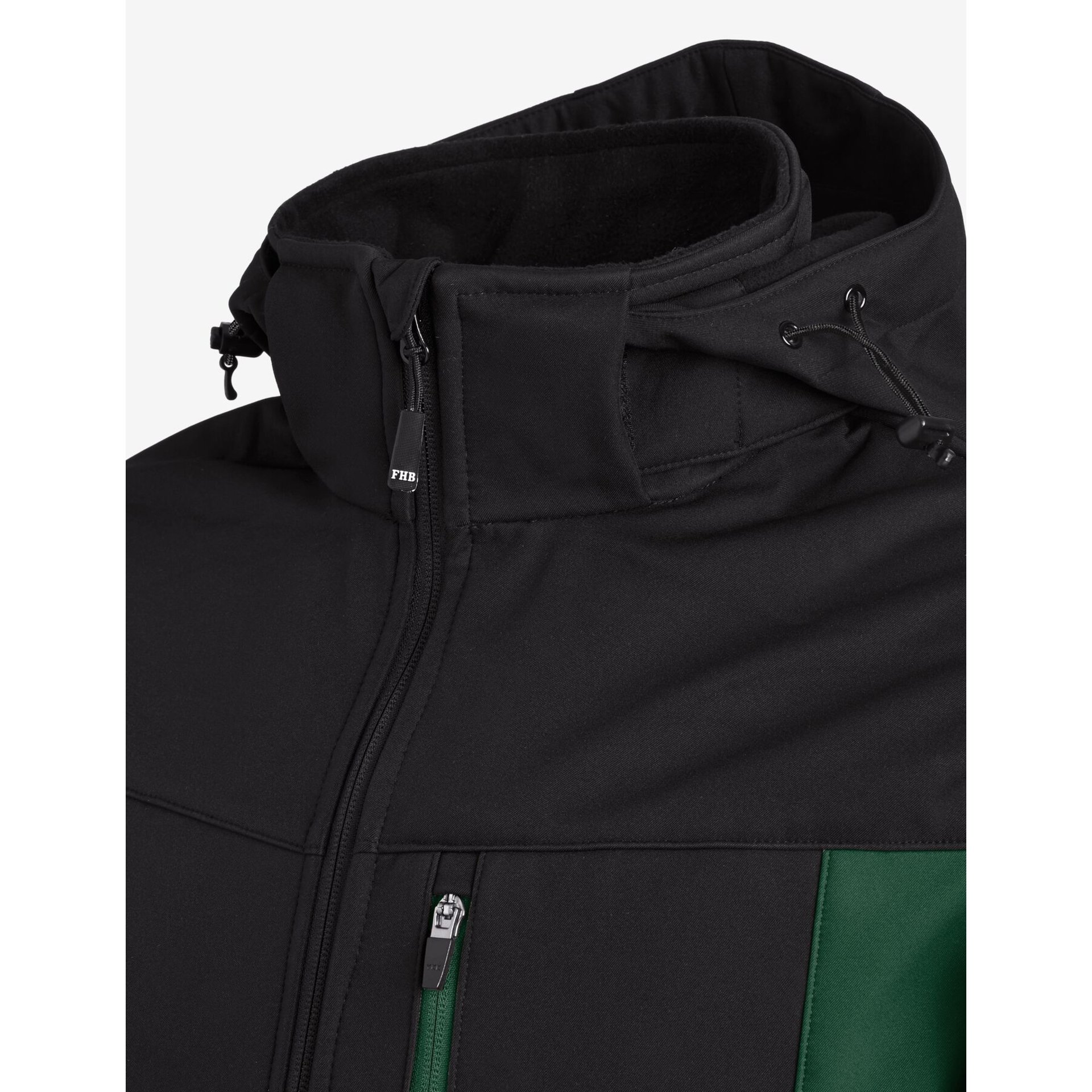 JUSTUS Softshell Weste grün-schwarz 2XL