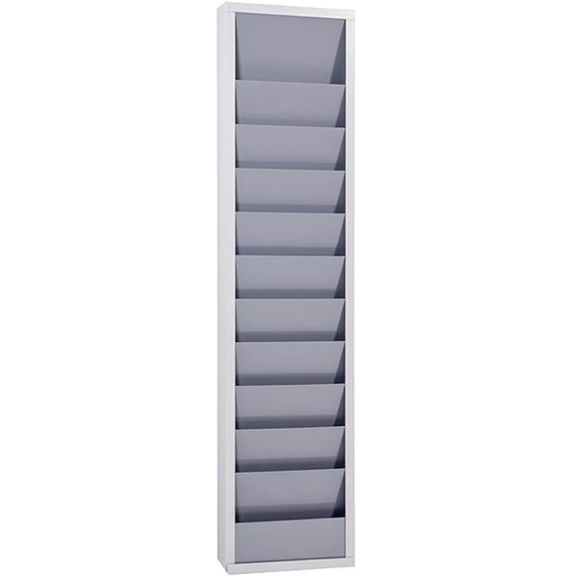 Planungstafel für A4 Werkstatt, einreihig grau / grau B315xT74XH1278 mm