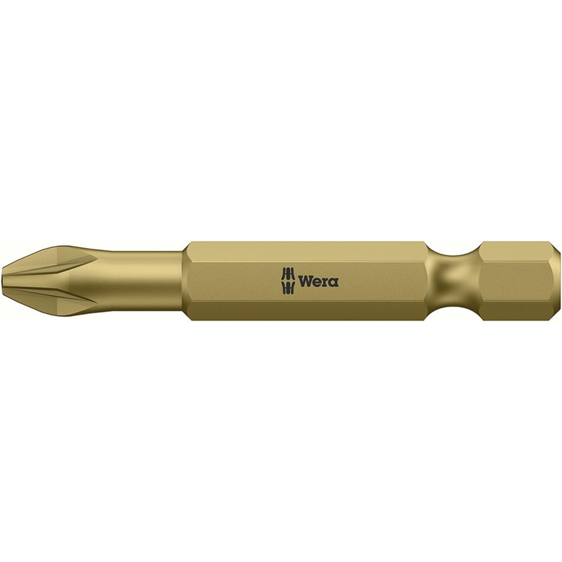 Bit für Kreuzschlitzschrauben PZ 1/4" DIN 3126 E 6,3, 50 mm lang, extrahart