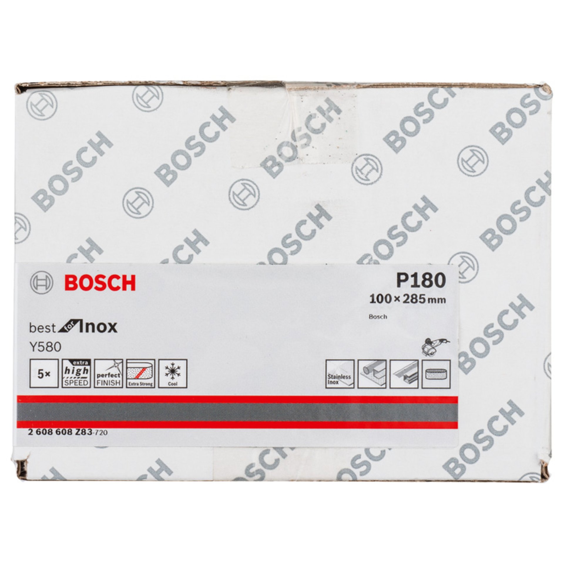 PRO Y580 Schleifband, 100 x 285 mm, 90 mm, G180, 5-tlg.