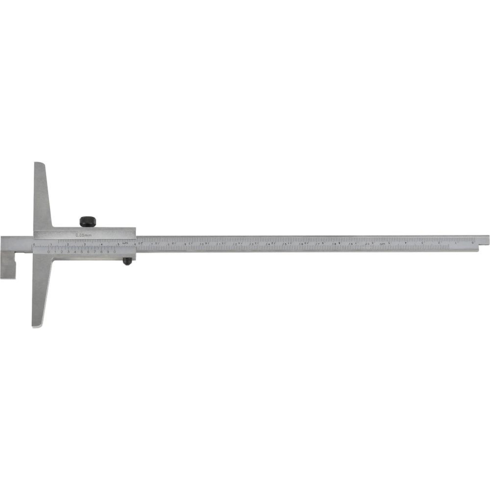 Tiefenmessschieber mit abgesetzter Messstange 200mm 1/50 FORTIS