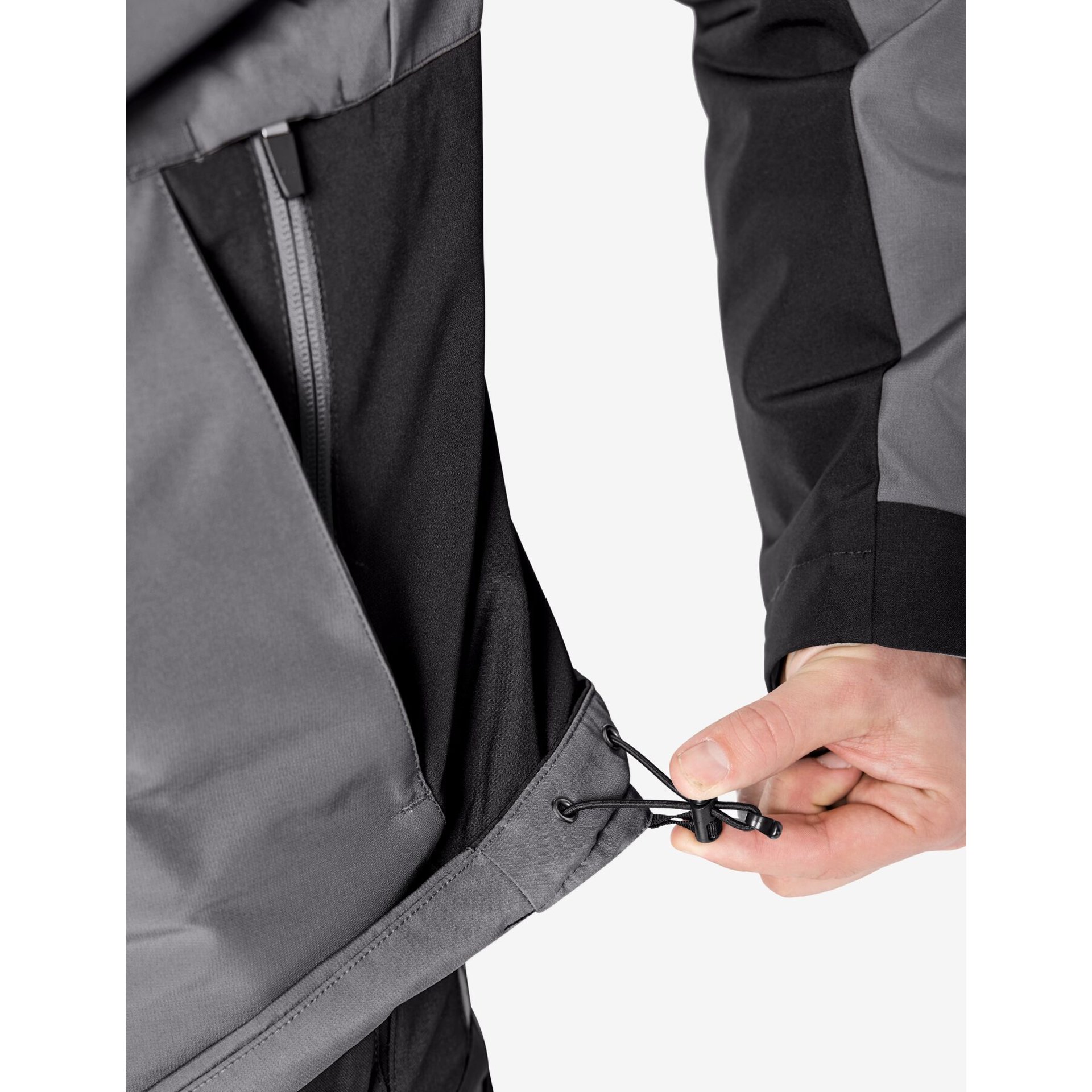 GEORG Arbeitsjacke Primaloft grau-schwarz L