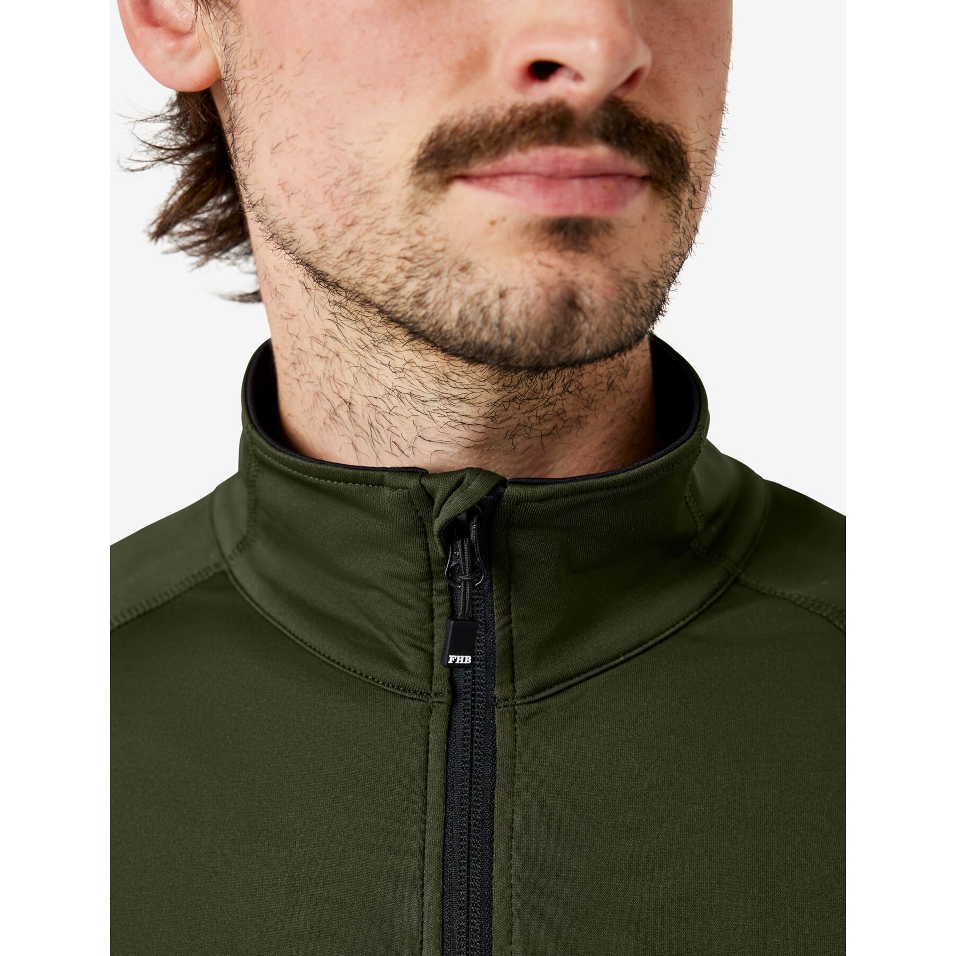 KUNO Jersey-Fleecejacke oliv XL