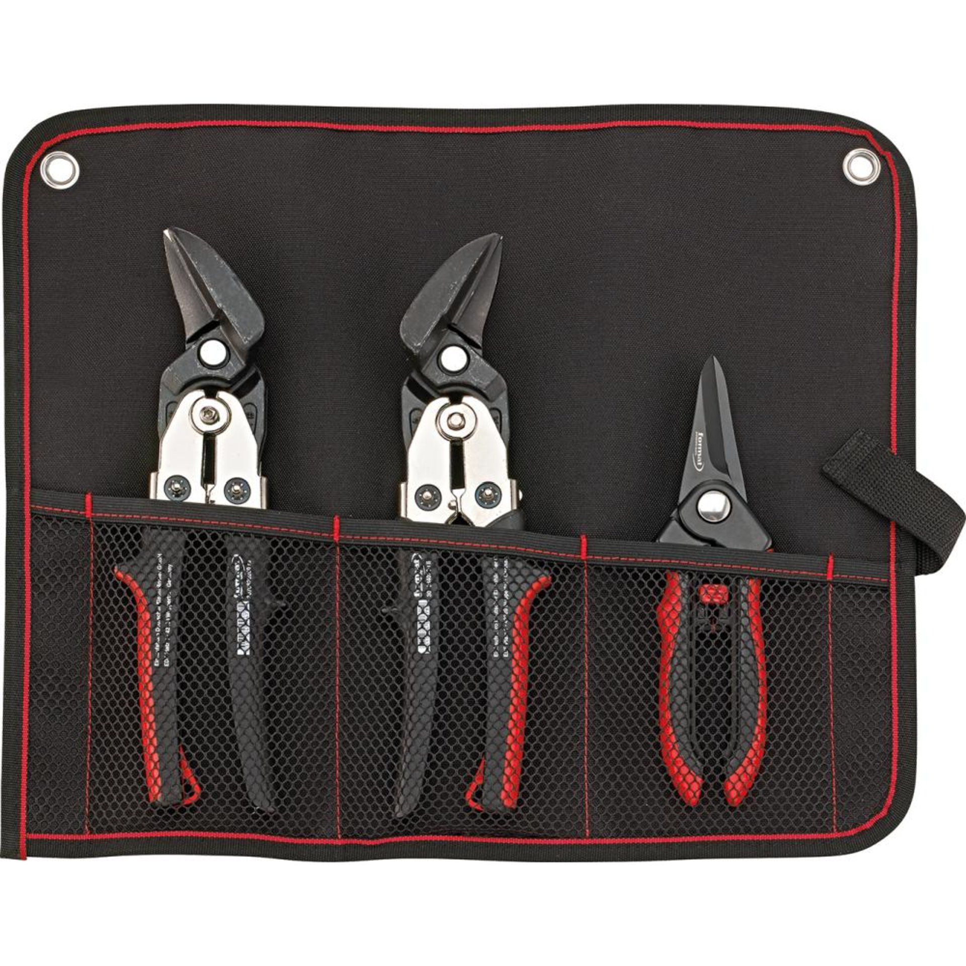 Blechscherensatz 3-teilig in Rolltasche FORMAT
