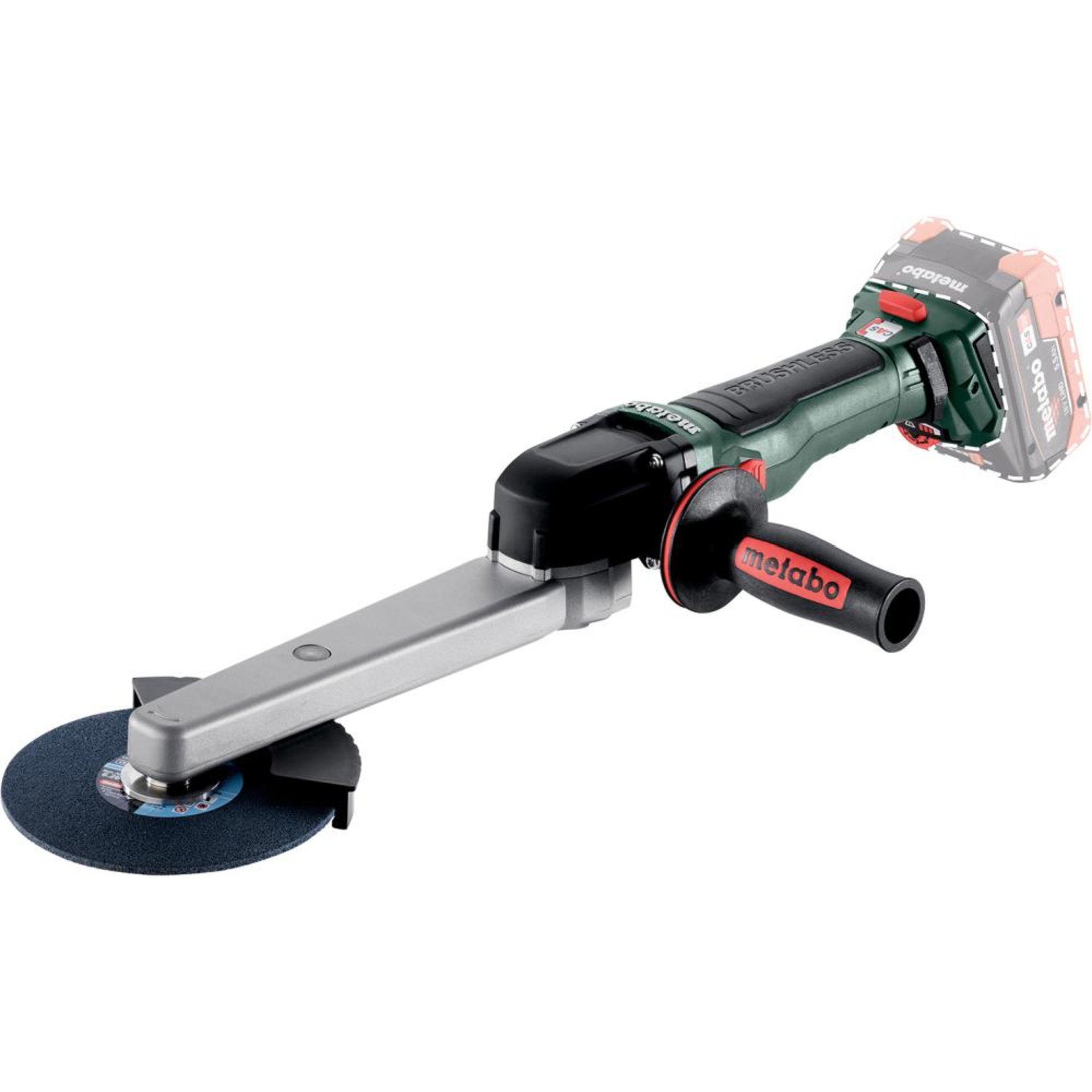 Akku Kehlnahtschleifer KNSVB 18 LTX BL 150 solo Metabo ohne Akku ohne Ladegerät metaBOX