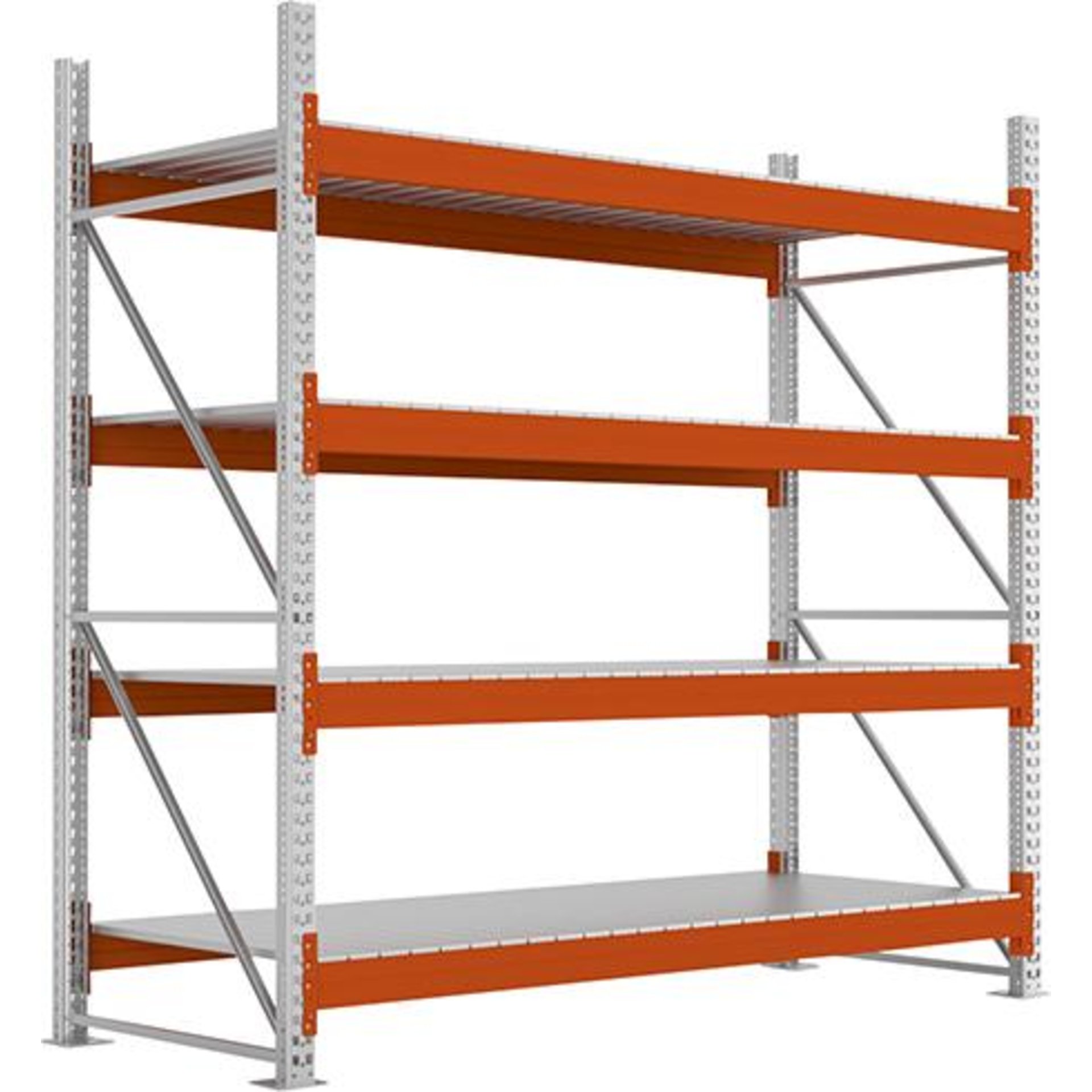 Großfachregal MULTIPAL S B2700xT1100xH2700 mm Grundfeld 4 Böden Fachlast 2400kg META
