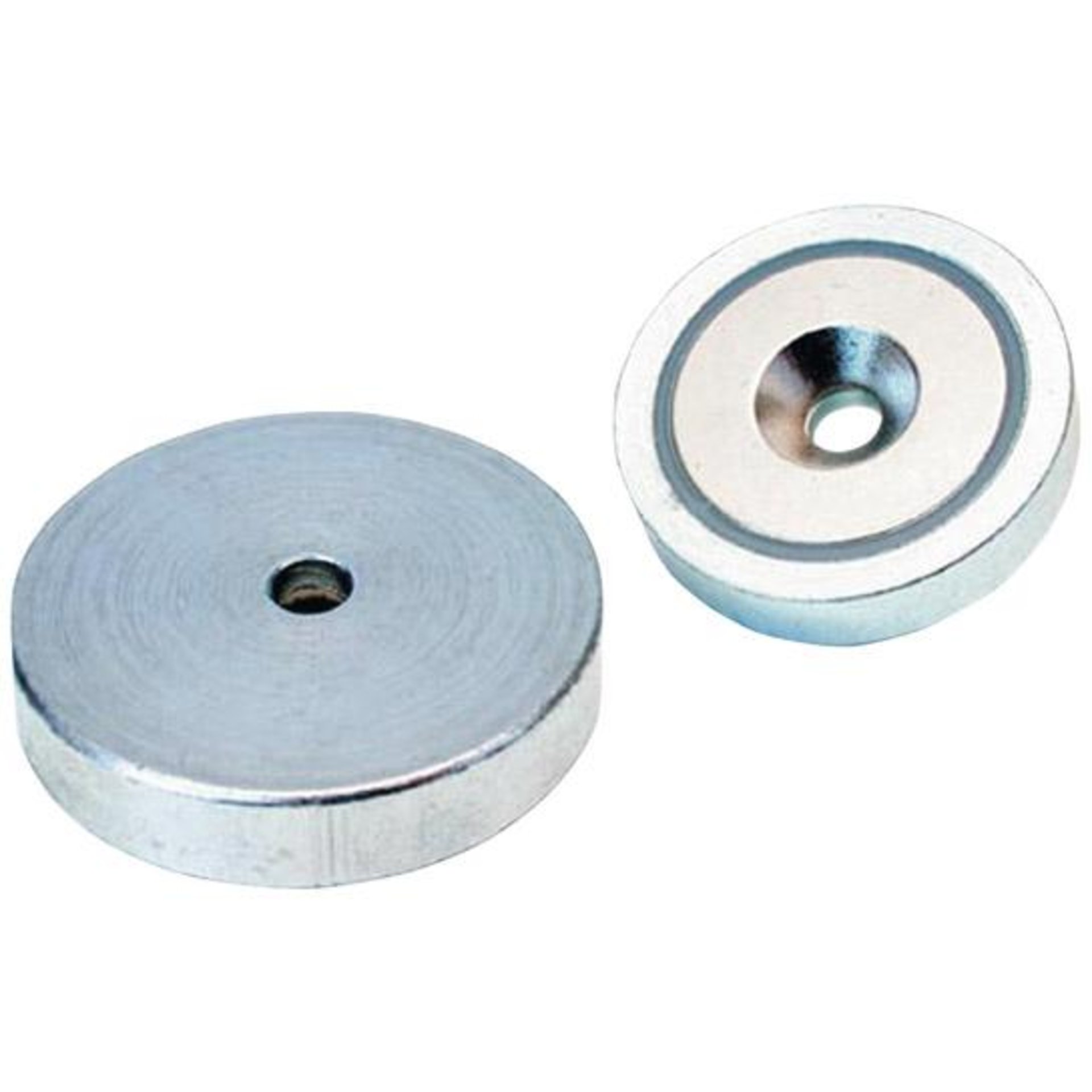 Neodym-Magnet-Flachgreifer mit Durchgangsbohrung und Ansenkung