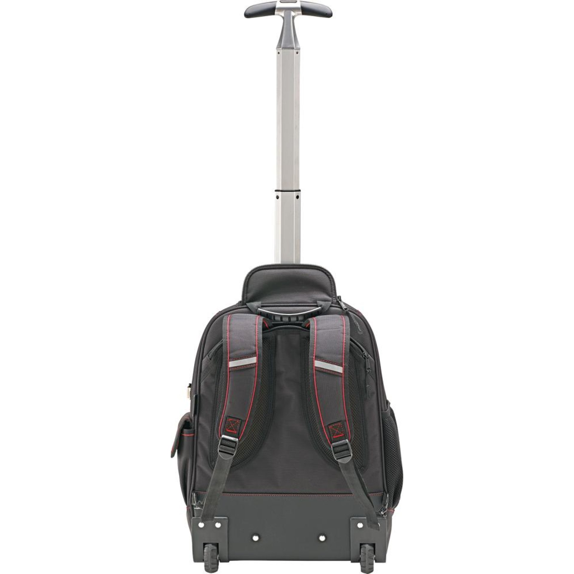 Werkzeugrucksack mit Rollen und Teleskopgriff 350x210x490mm Nylon FORMAT