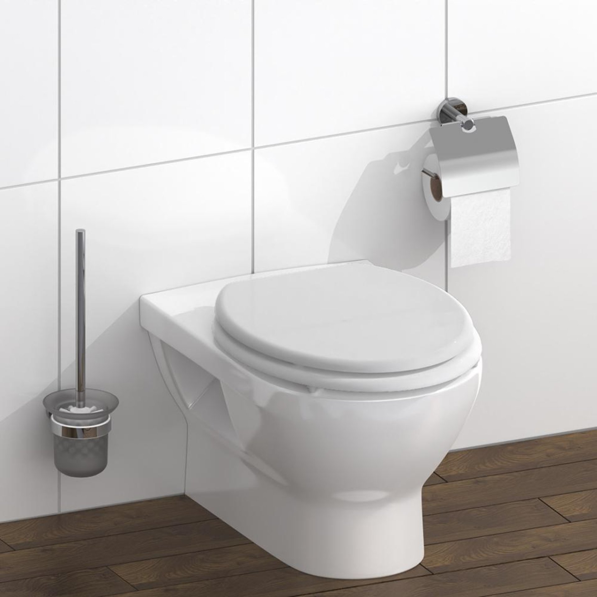 Holzkern WC-Sitz WHITE