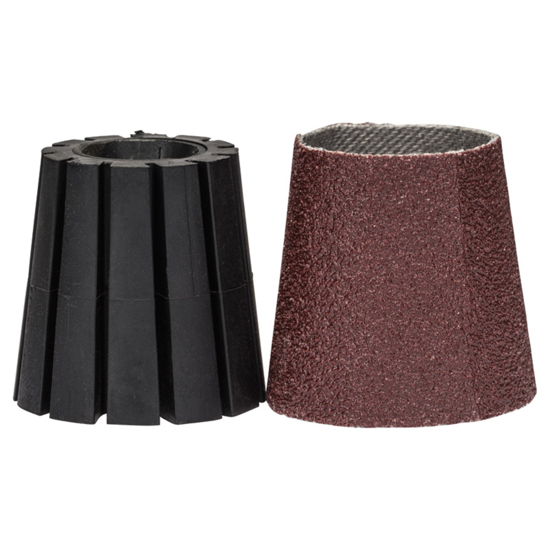 Aufnahmeschaft & Schleifhülsen-Set, 30mm, K 80, konisch