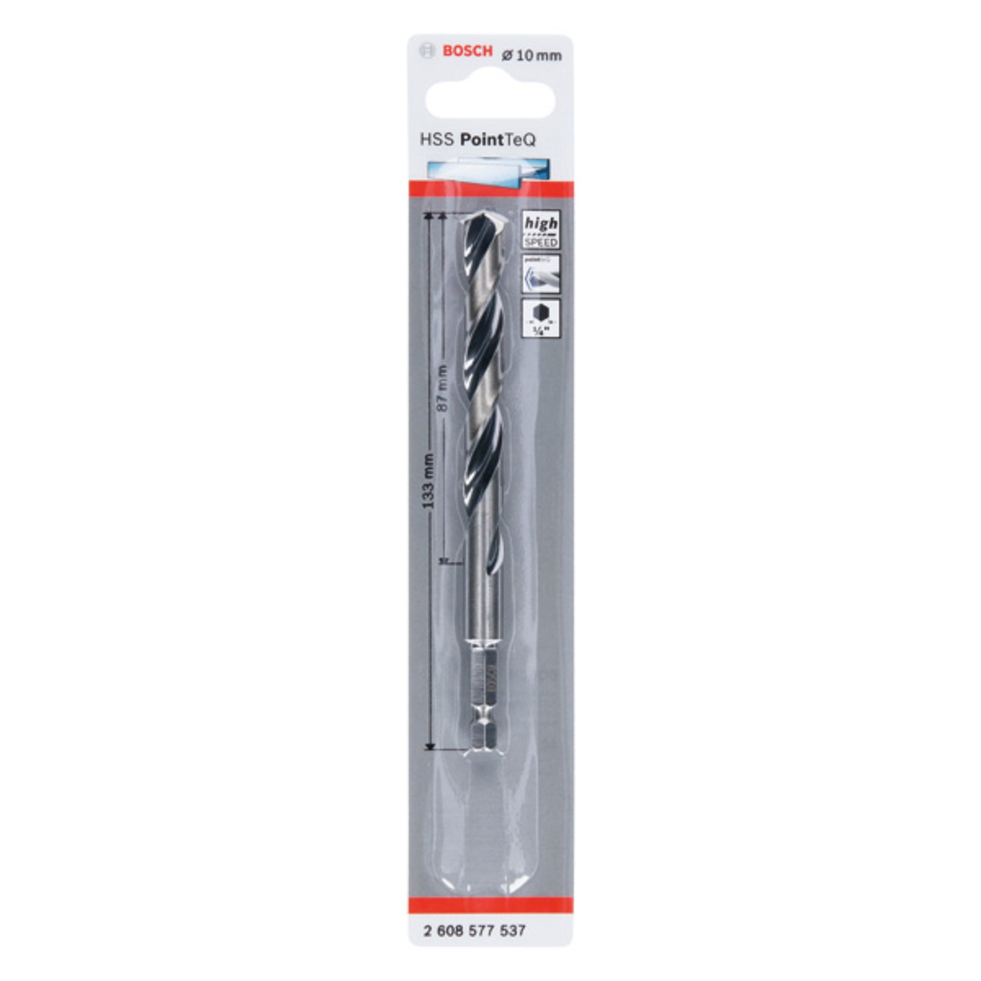 HSS PointTeQ Sechskantbohrer 10,0 mm