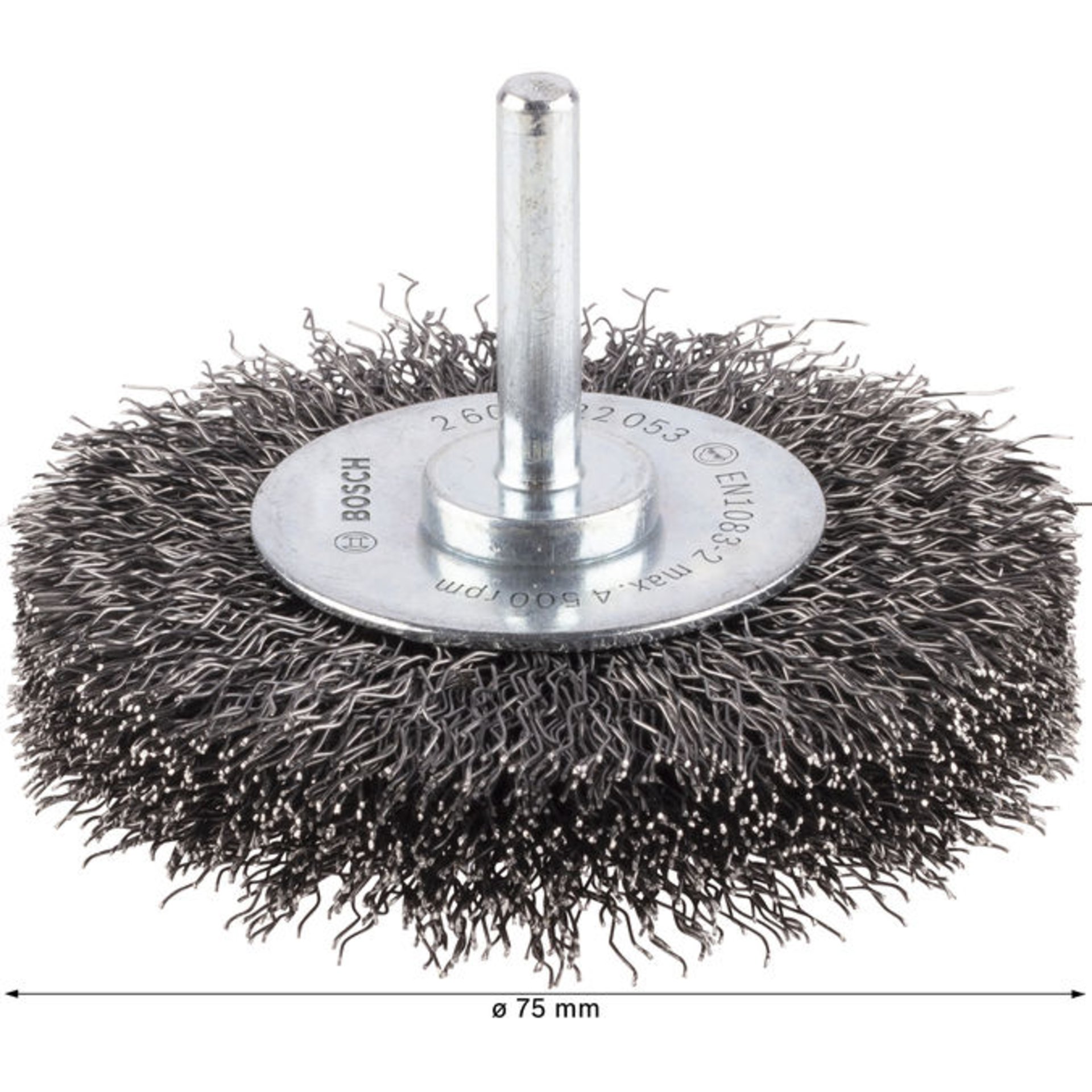 PRO Metal clean Scheibenbürste, gerader Schaft, 75 x 0,3 mm