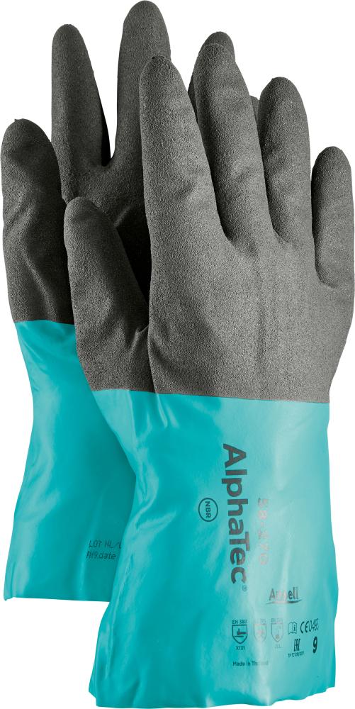 Ansell Chemikalien Schutzhandschuh AlphaTec 58-270 Kat. III schwarz Größe 11 Ansell Chemikalien Schutzhandschuh AlphaTec 58-270 Kat. III schwarz Größe 11