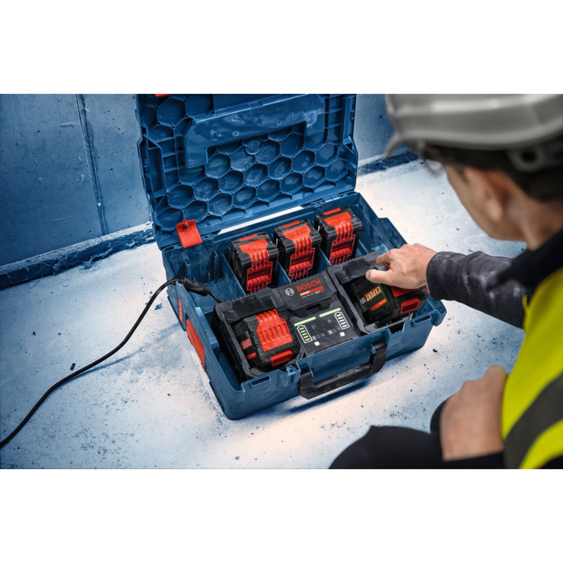 Batterie/Ladegerät Set 2x EXBA18V-55 + GAL12V/18V-80