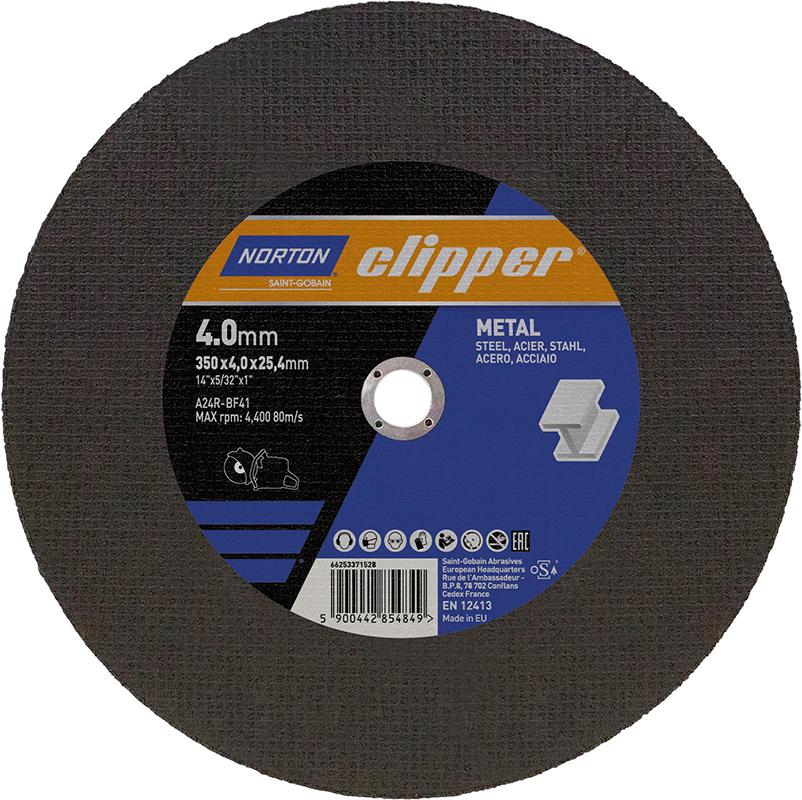 NORTON clipper Trennscheibe Metall A24R-350x4.0x25.4mm