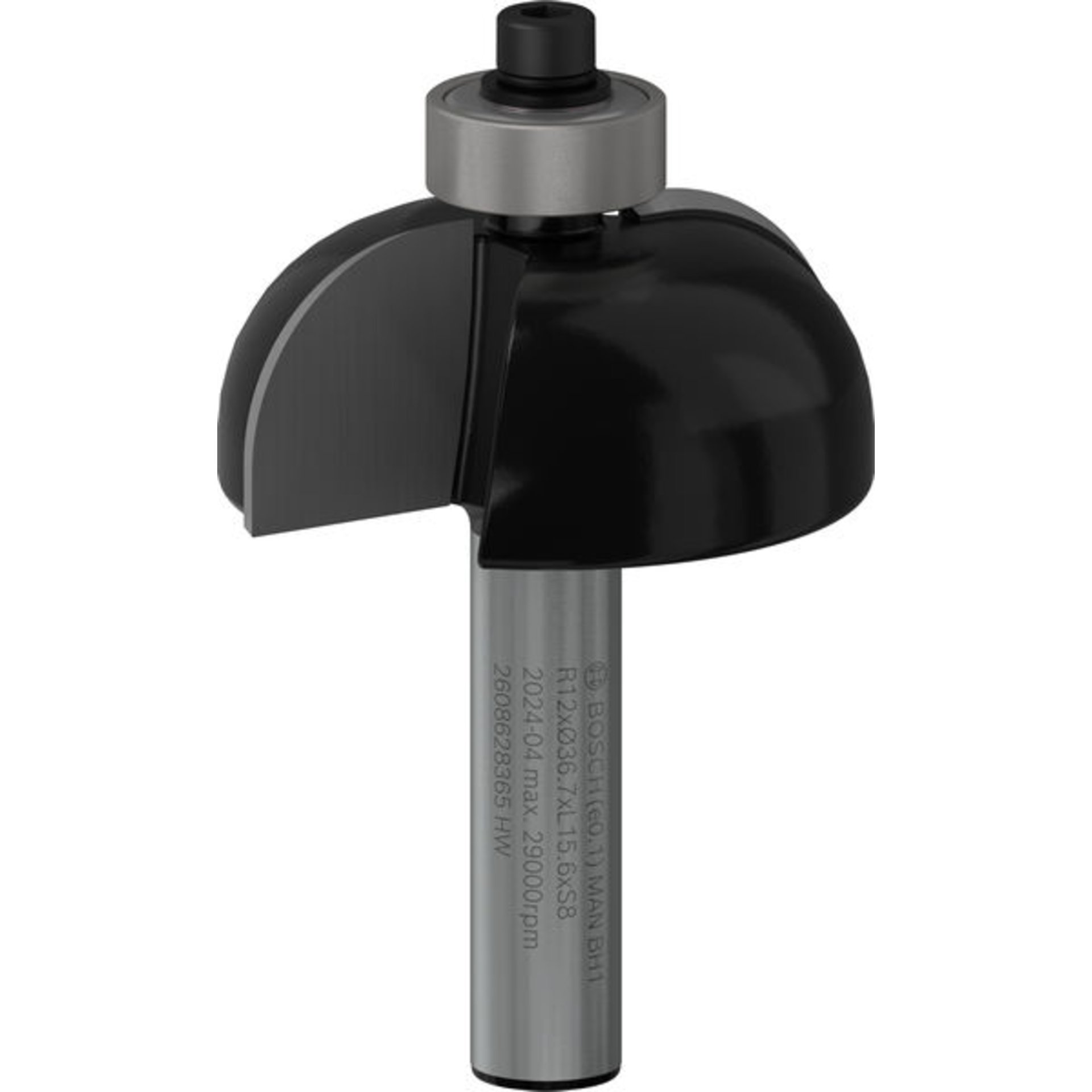 PRO Hohlkehlfräser, R 12, Schaft 8 mm