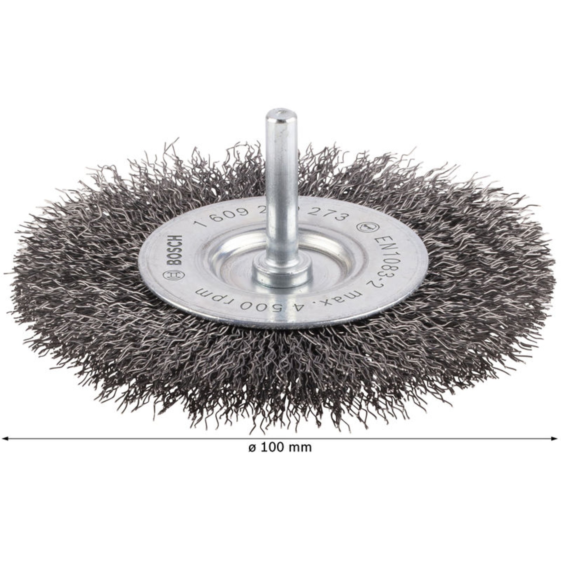 PRO Metal clean Scheibenbürste, zylindrischer Schaft, 100 x 0,3 mm
