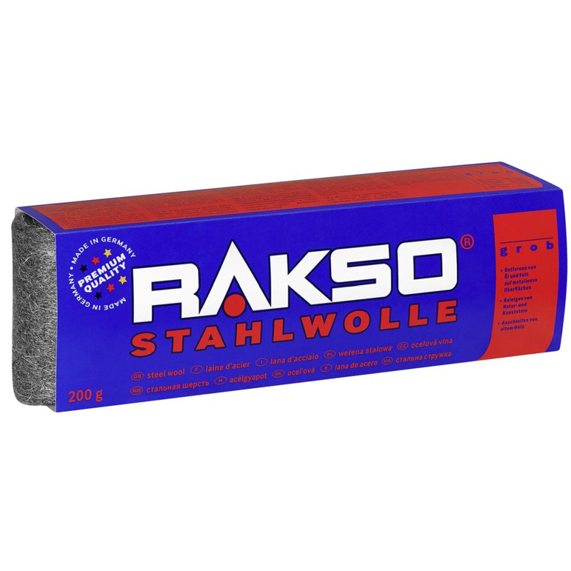 Stahlwolle Gr. 4 grob, EK 200 g Rakso