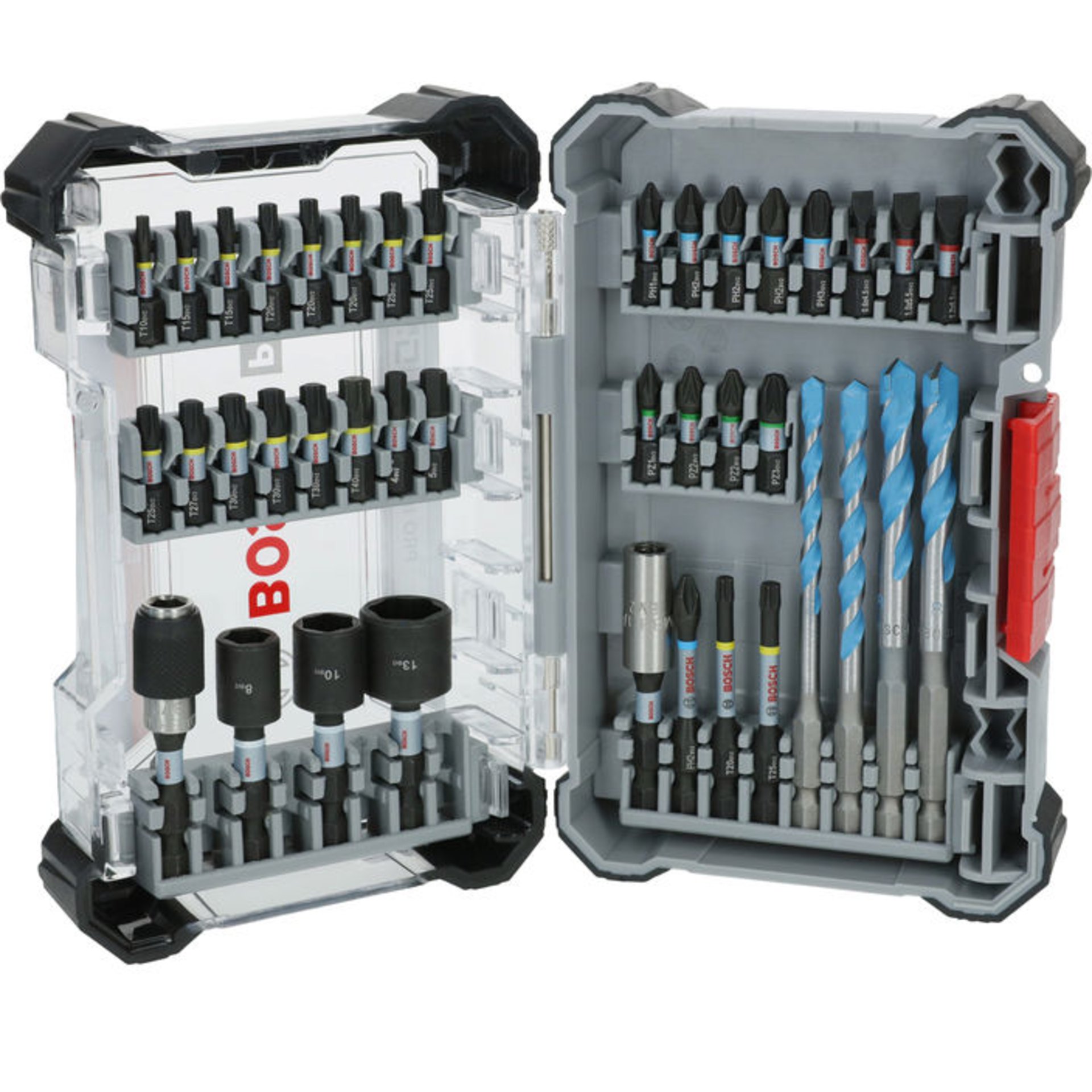 PRO Impact Schrauberbits und Multi Construction Bohrer Set, 40-tlg.