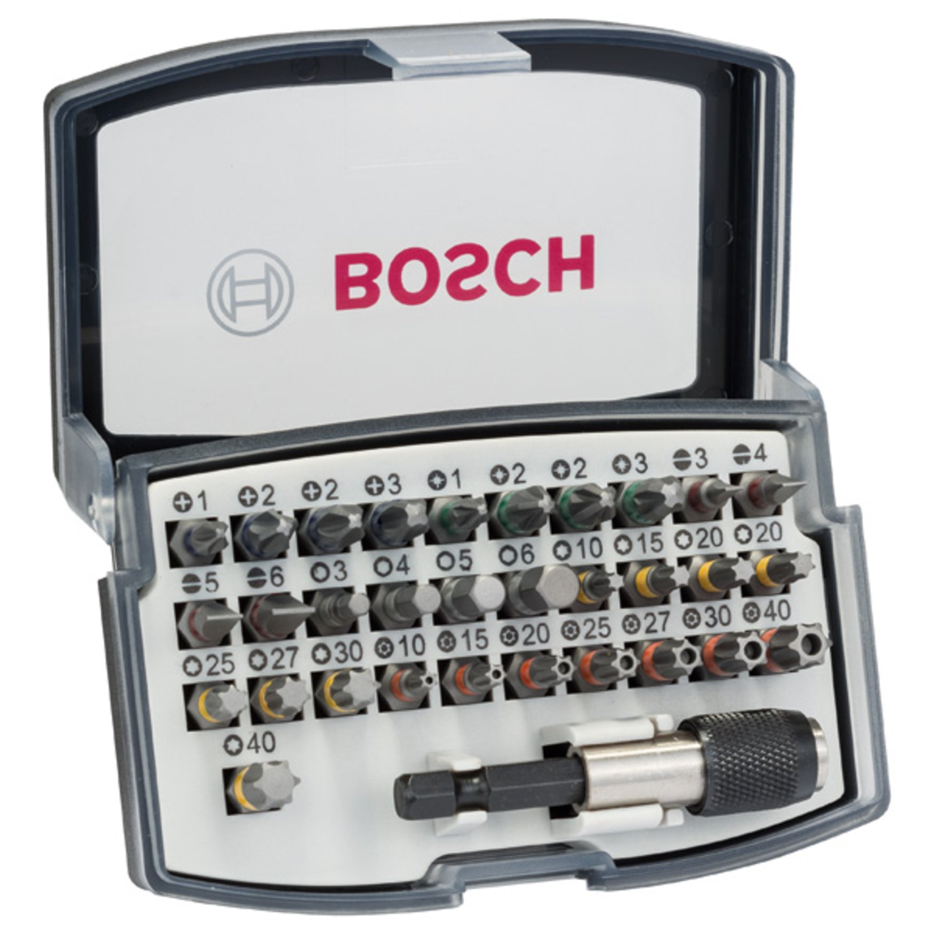 32-tlg. Extra Hard-Schrauberbit-Set Professional