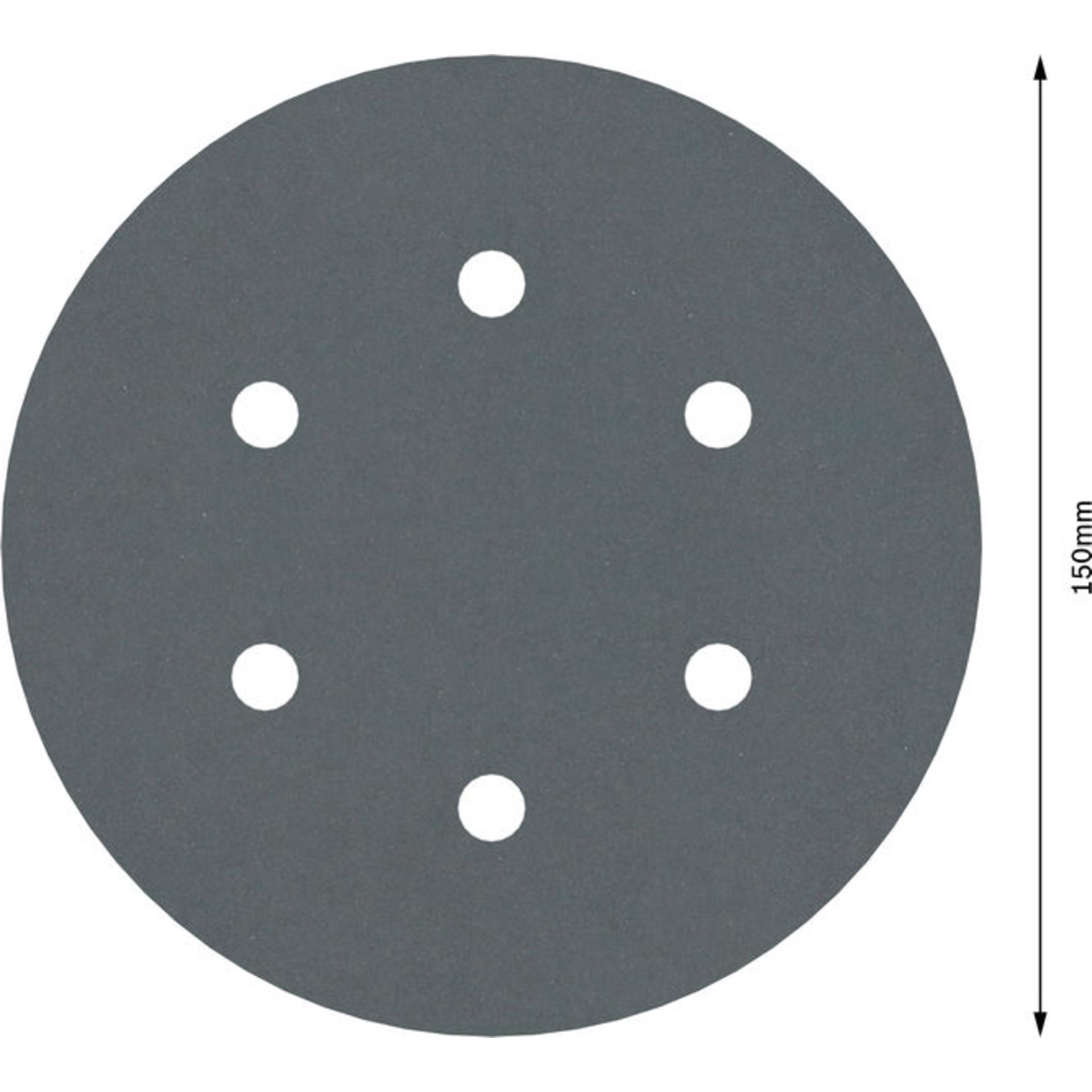 PRO F355 Schleifblatt, 150 mm, G600, 5-tlg.