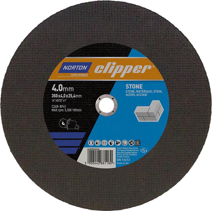 NORTON clipper Trennscheibe Stein C24R-350x4.0x25.4mm NORTON clipper Trennscheibe Stein C24R-350x4.0x25.4mm
