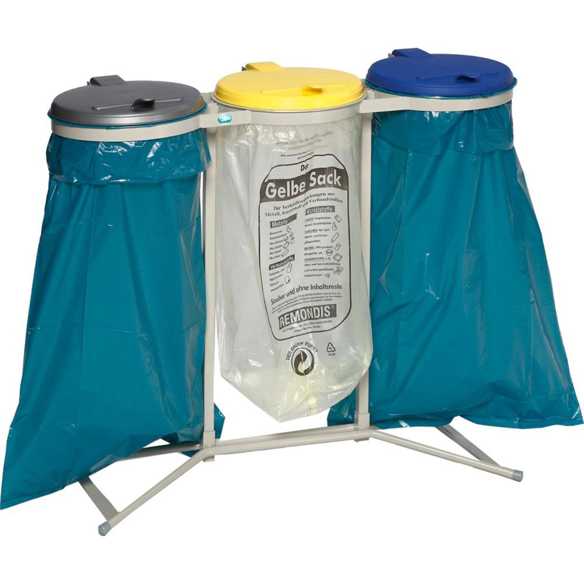 Abfallsammler 3x120 l verz. stationär H980 mm VAR