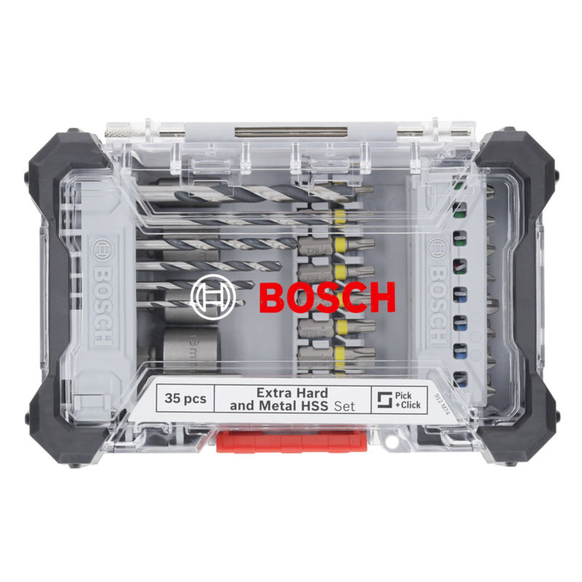 Extra Hard Schrauberbit- und Metal HSS Bohrer-Set, 35-tlg.