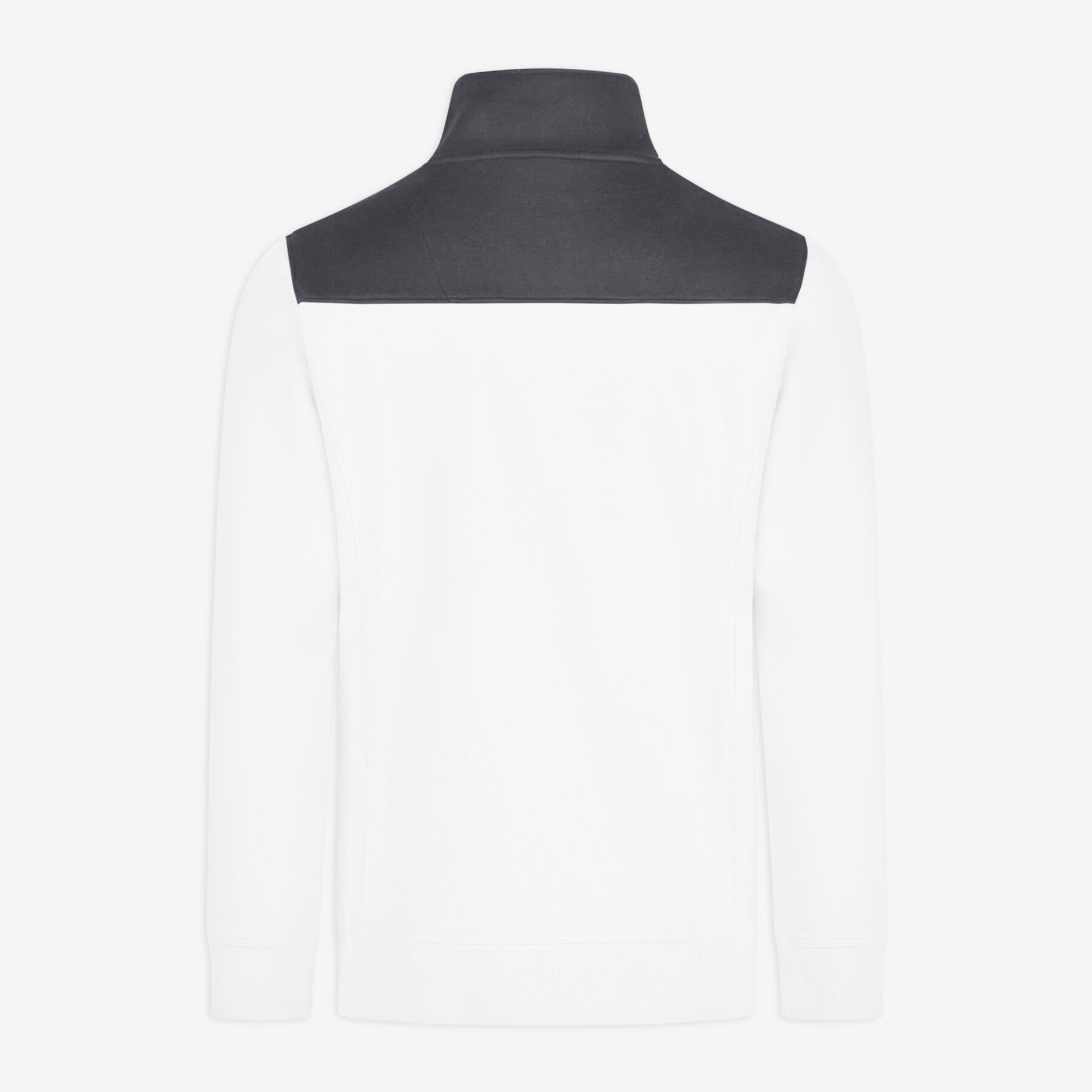 ROB Zip-Sweatshirt unisex weiß-anthrazit S