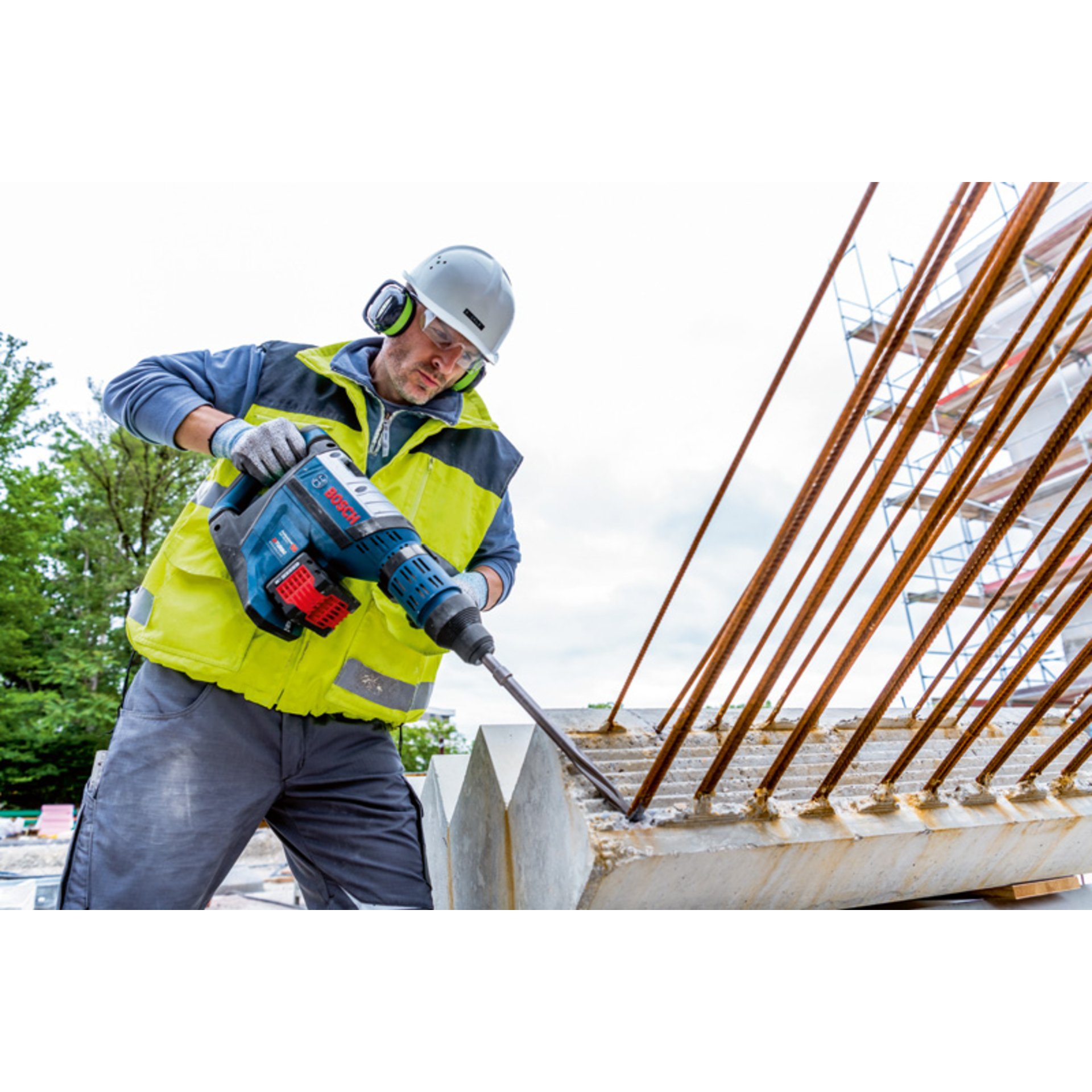 Akku-Bohrhammer BITURBO mit SDS max GBH 18V-45 C im Handwerkerkoffer