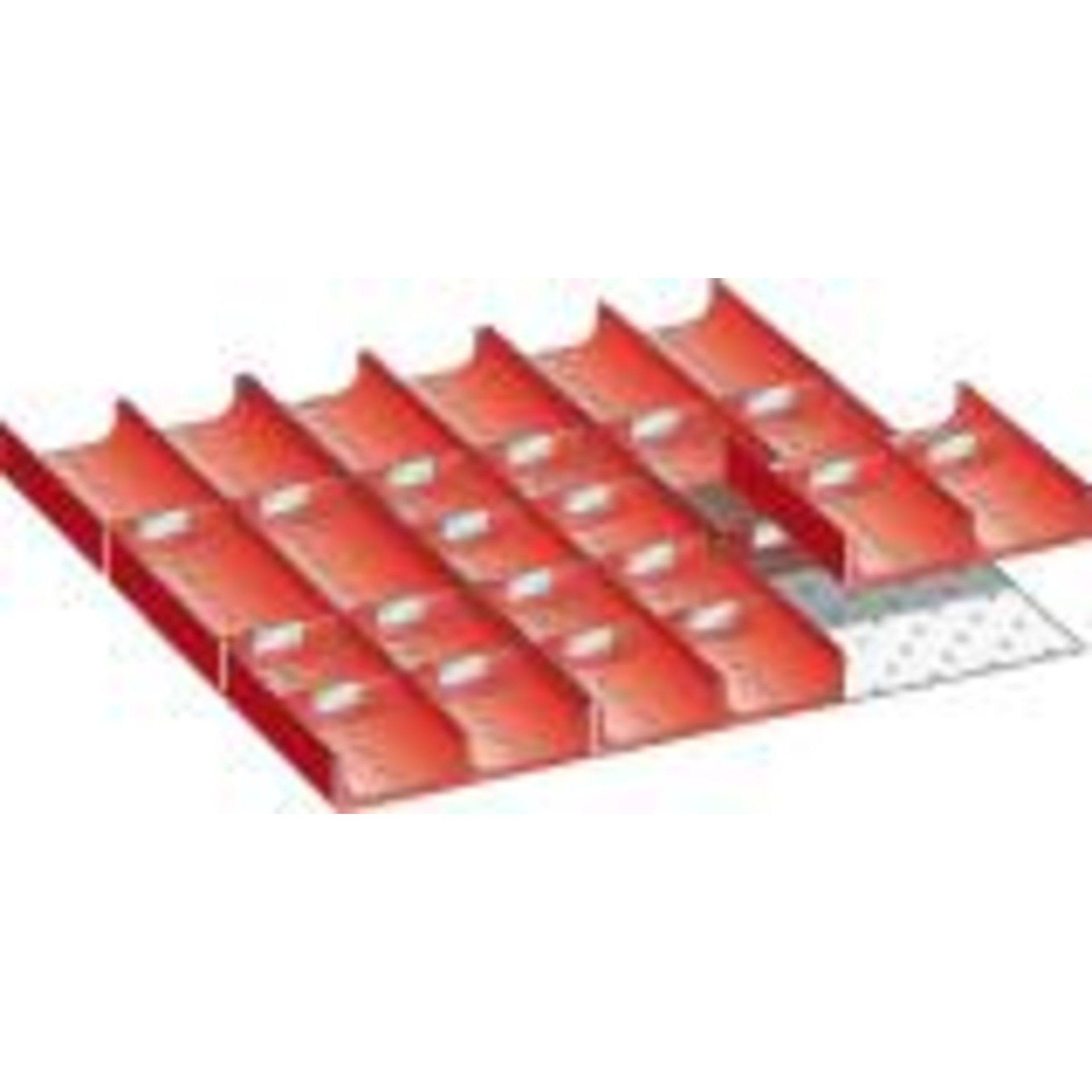 Muldeneinsatz-Set für FH 50 mm 27x27 E 2-tlg,9 Mulden,20 Wände D 70 mm LISTA