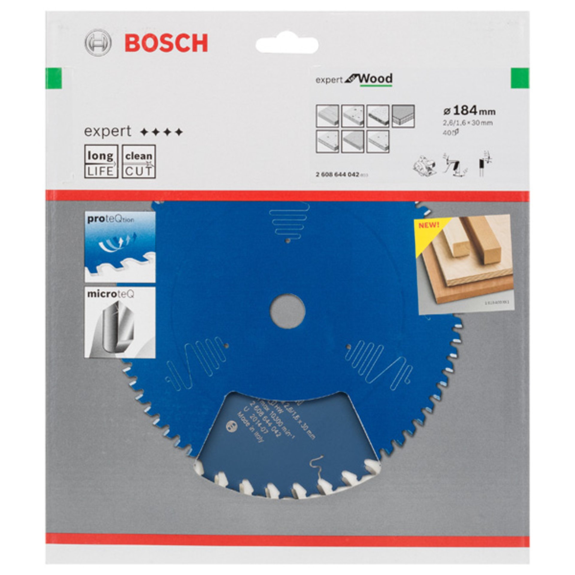 Kreissägeblatt Expert for Wood, H 184 x 30, Z40