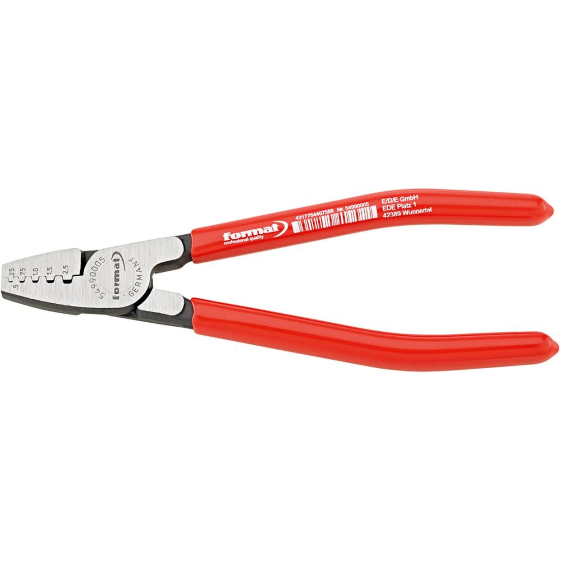 Aderendhülsenzange mm 0,25-2,5qmm FORMAT
