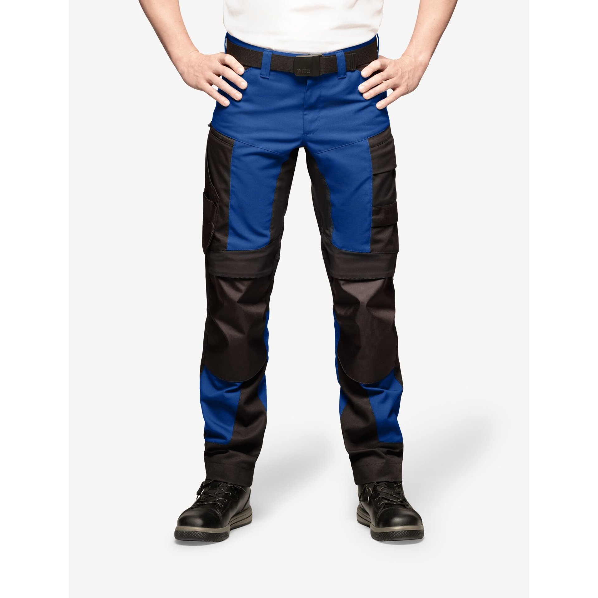LEO Arbeitshose elastisch royalblau-schwarz 44