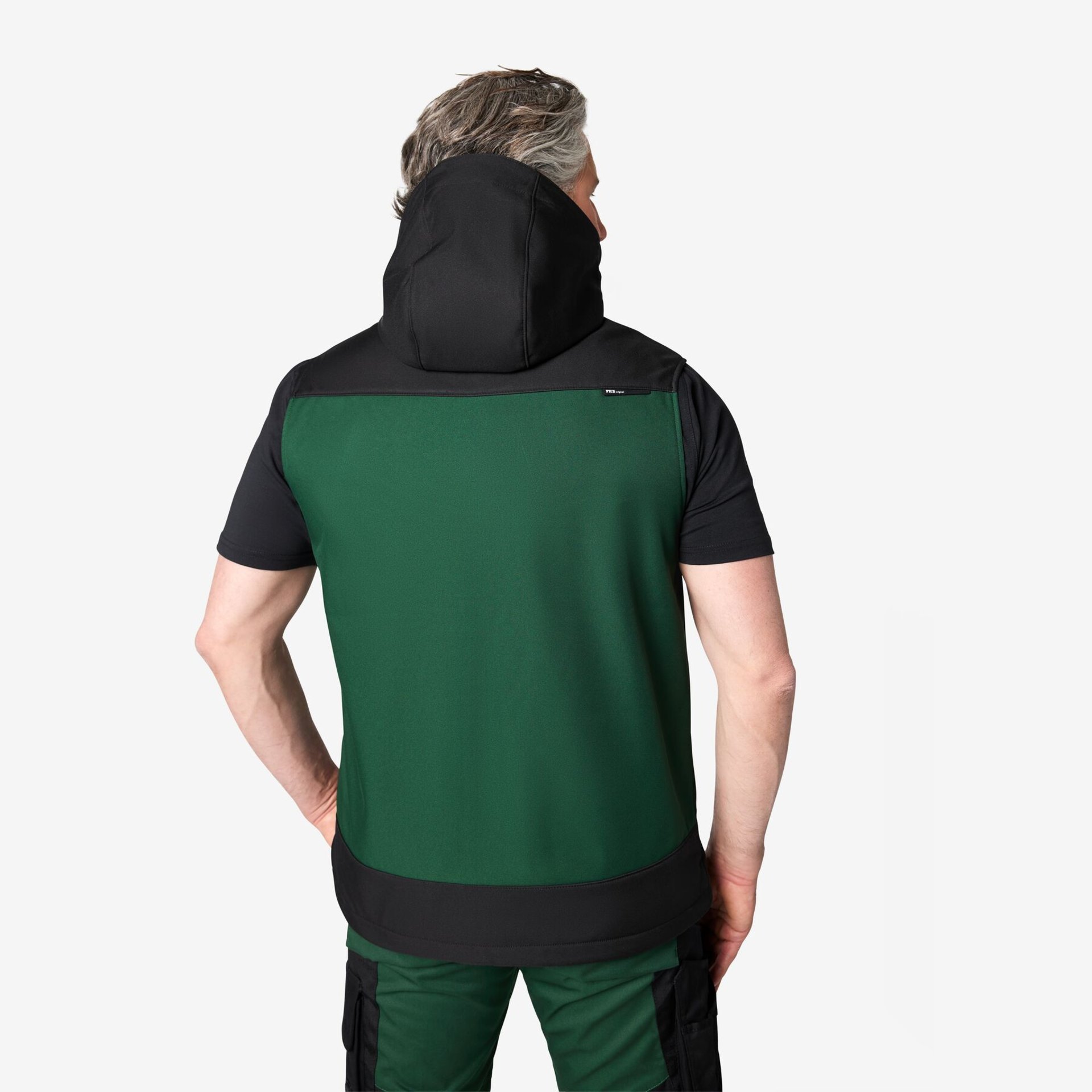 JUSTUS Softshell Weste grün-schwarz 2XL