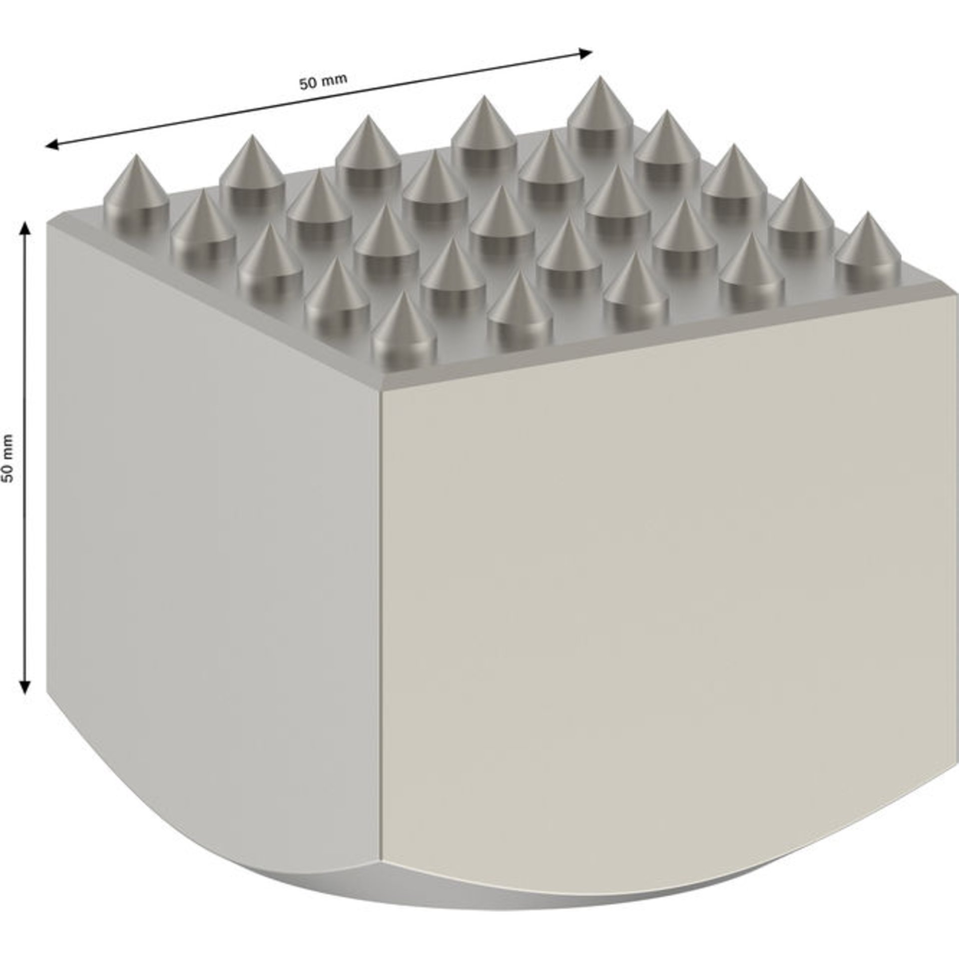 PRO SDS max-5C Carbide-Stockerplatte, 50 x 50 mm