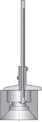 Fortis Doppelhaken-Tiefenmess- Schieber mit doppelten Messflächen 200mm