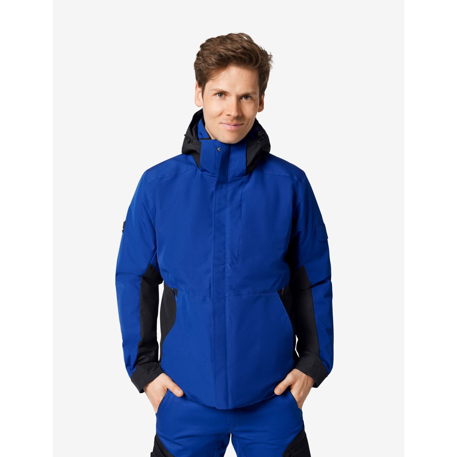 GEORG Arbeitsjacke Primaloft royalblau-schwarz M