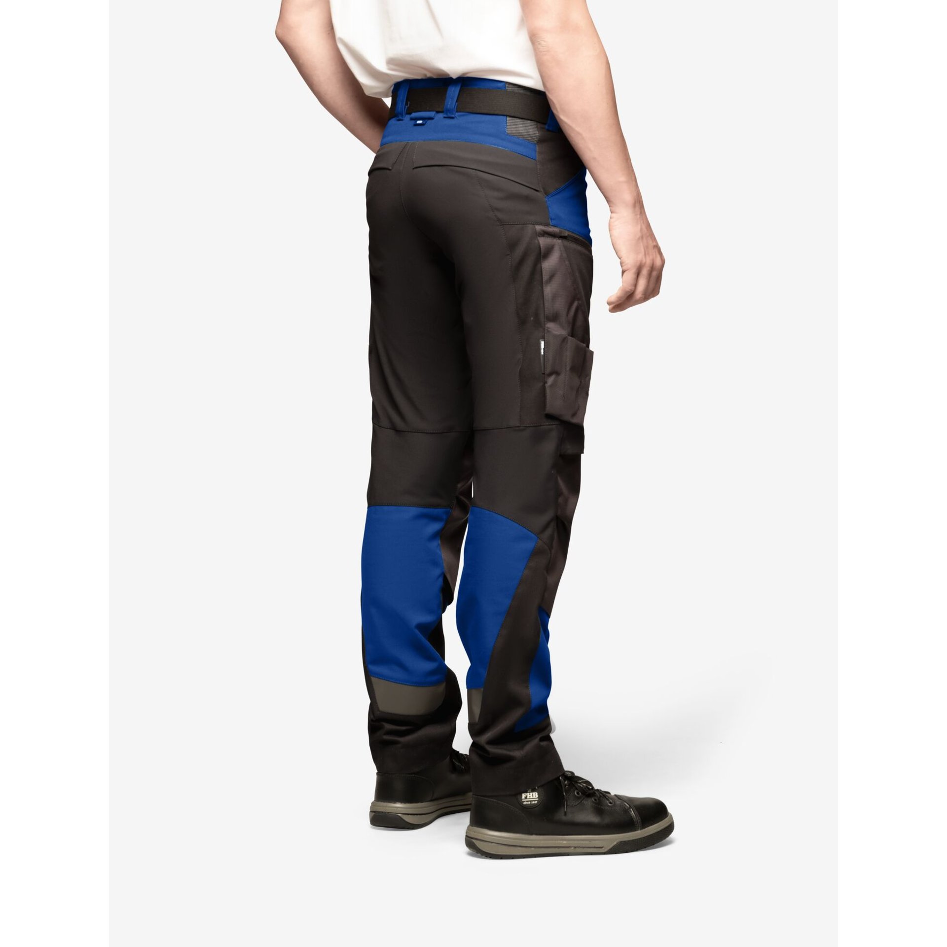 LEO Arbeitshose elastisch royalblau-schwarz 44